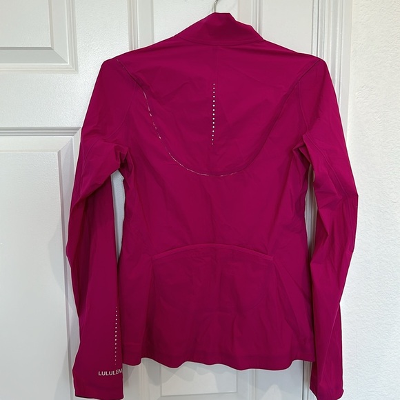 NWOT Lulu Lemon Pink Windbreaker Rain Jacket Size 6 - Picture 4 of 4